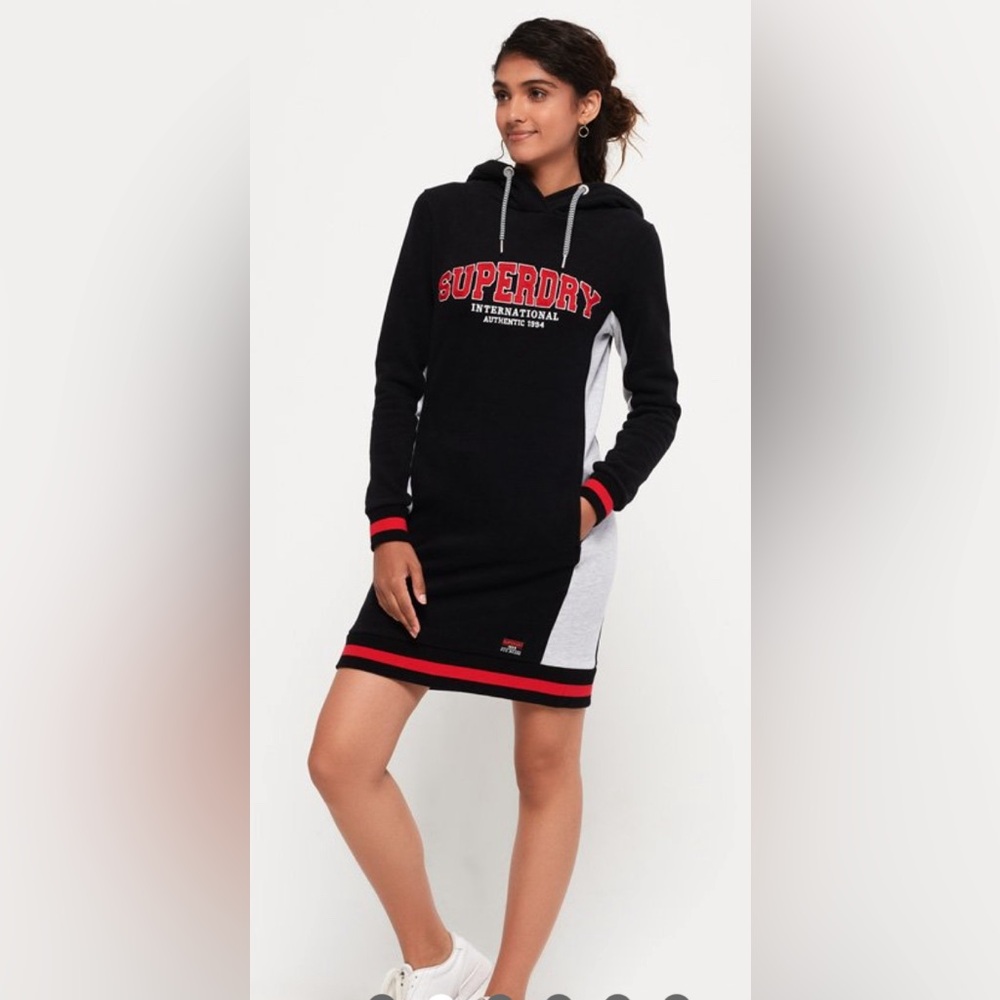 Superdry Adley Hooded Sweat Dress